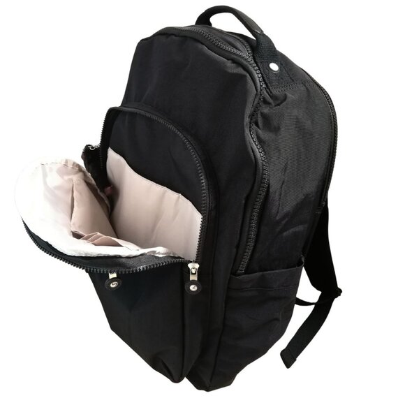 Vintage brand new Extra Large 47cm xl 17" Laptop Kipling Seoul Backpack black - Picture 10 of 12